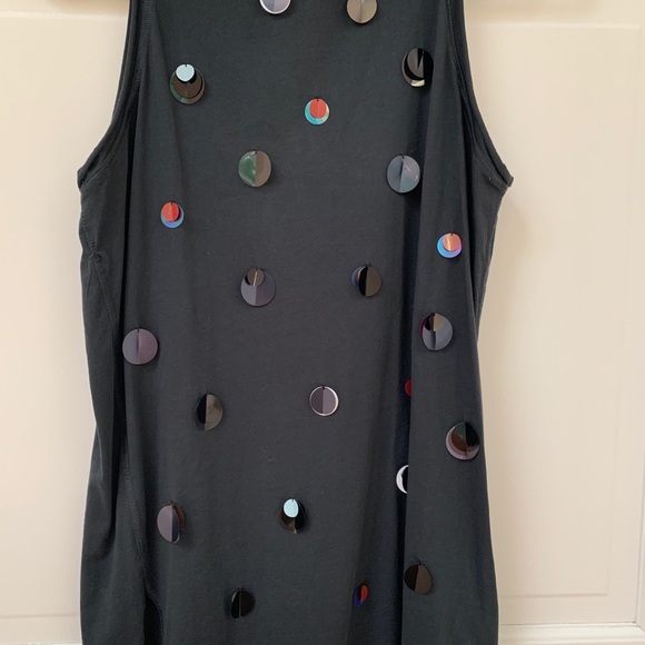 3.1 Phillip Lim Iridescent Sequin Black Tank Top - Picture 9 of 14